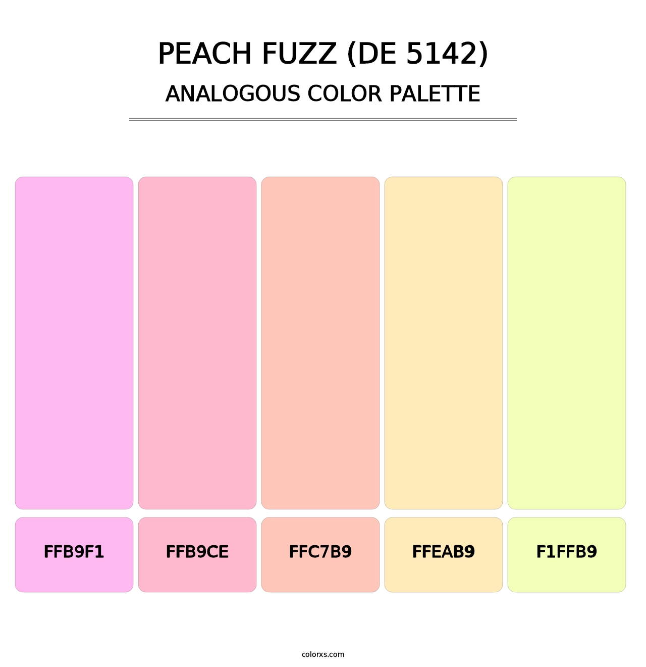 Peach Fuzz (DE 5142) - Analogous Color Palette