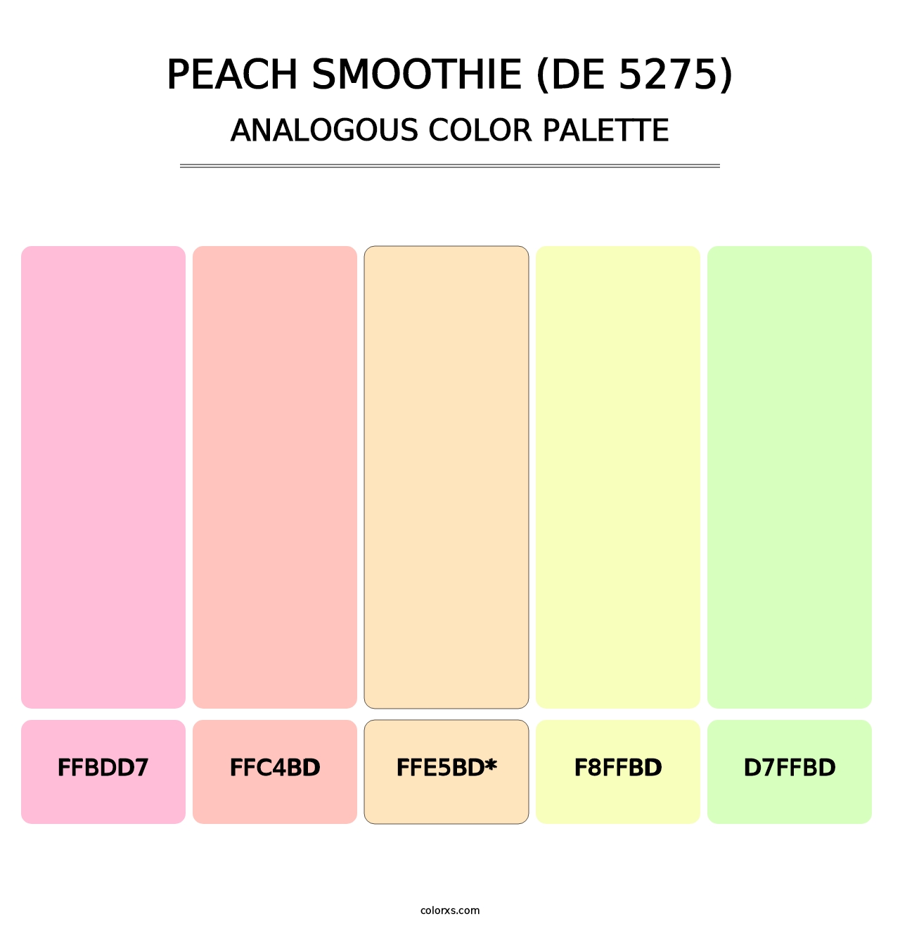 Peach Smoothie (DE 5275) - Analogous Color Palette