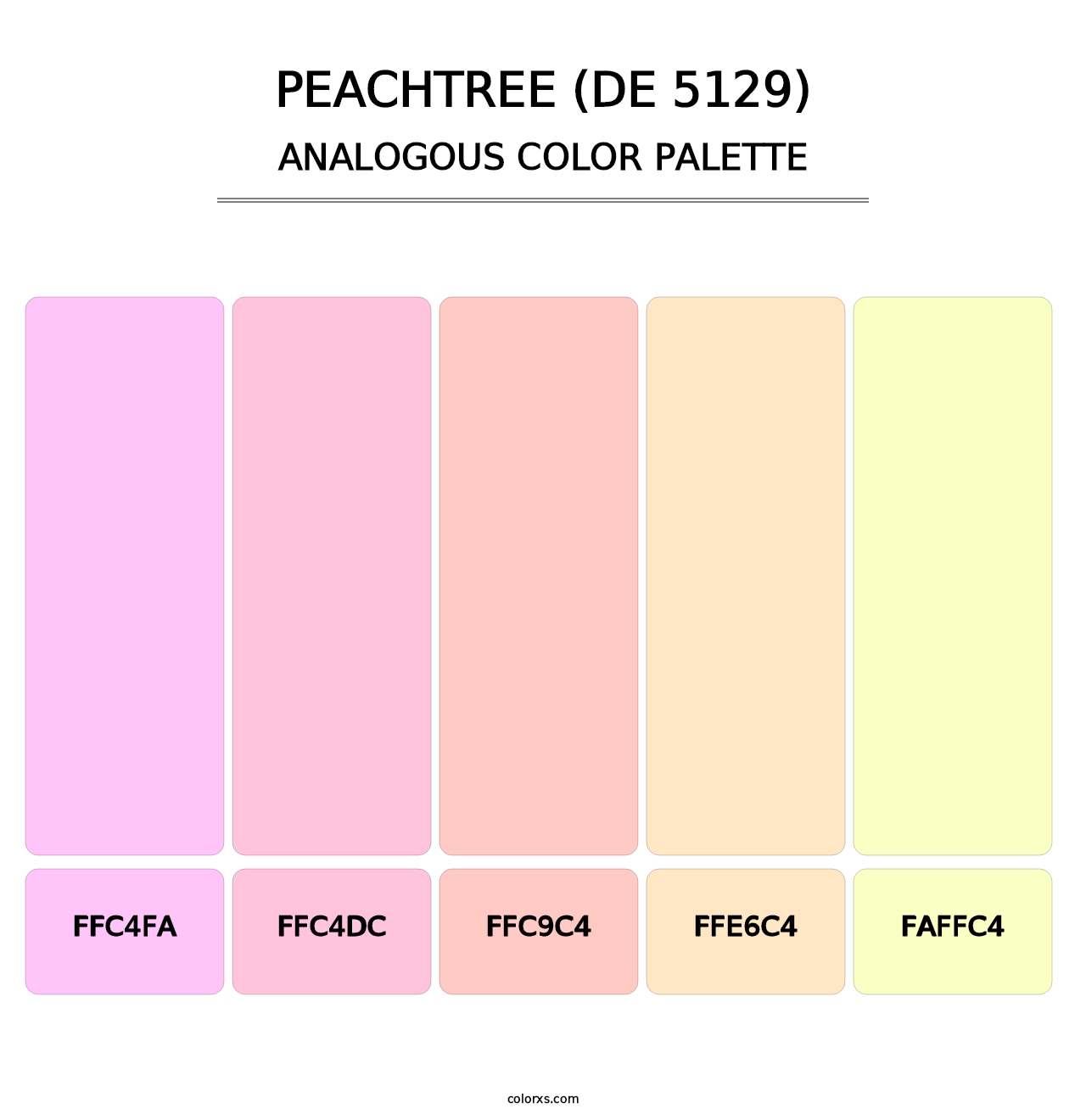 Peachtree (DE 5129) - Analogous Color Palette