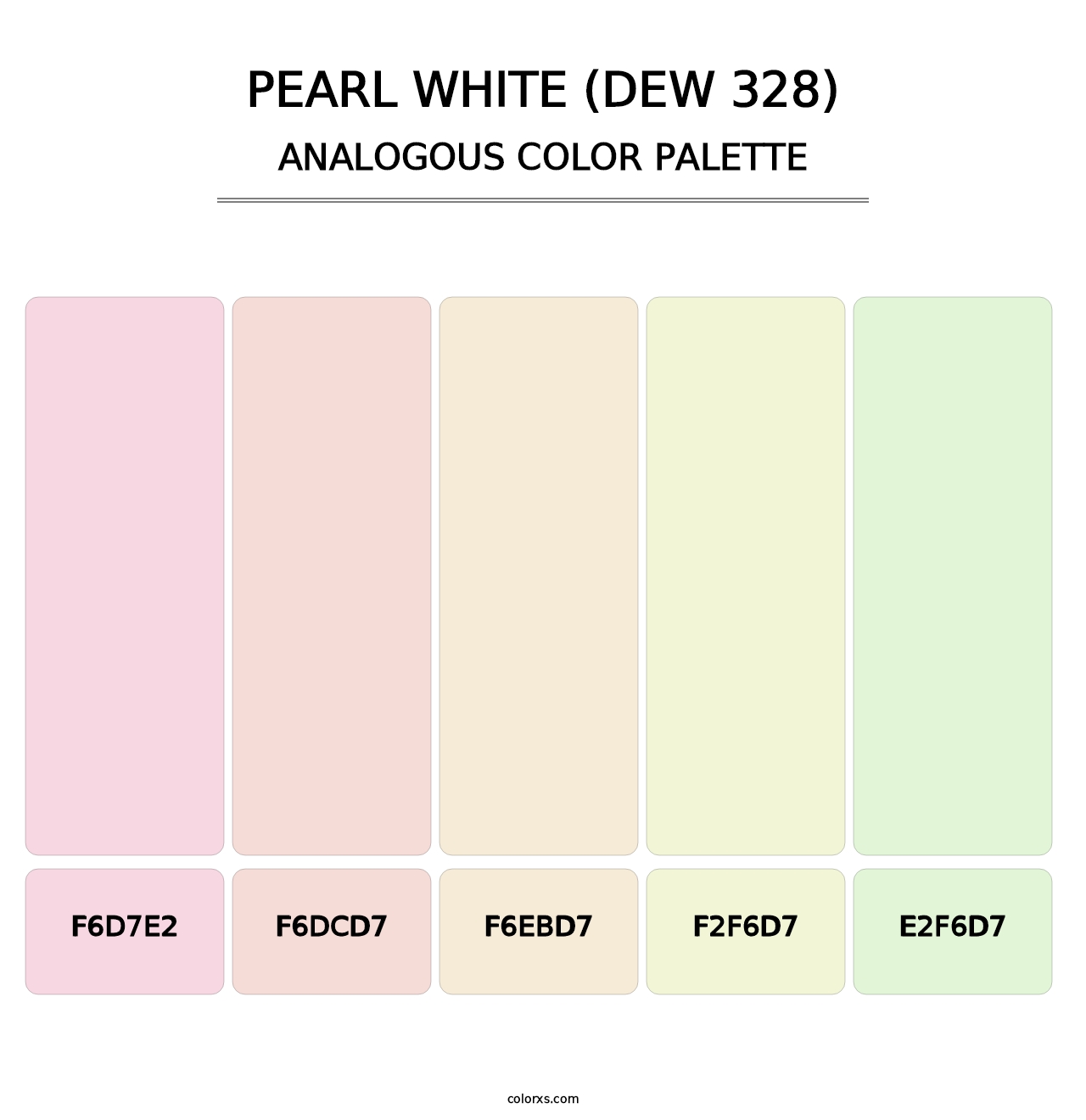 Pearl White (DEW 328) - Analogous Color Palette