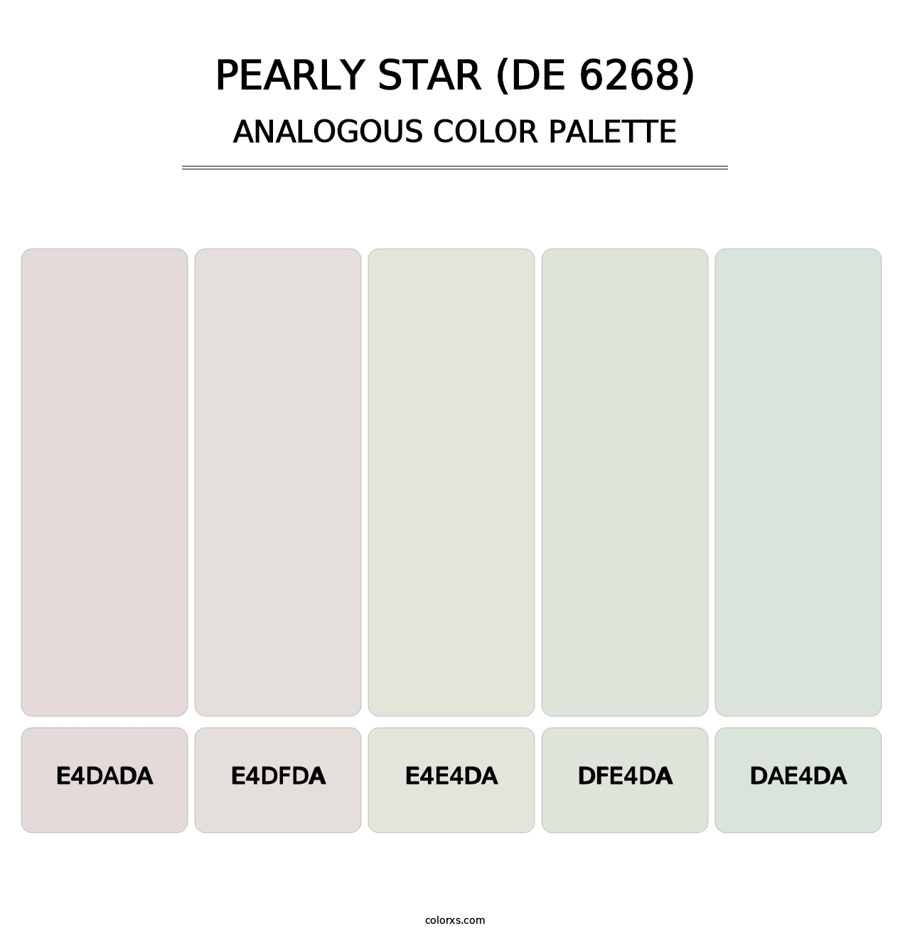 Pearly Star (DE 6268) - Analogous Color Palette