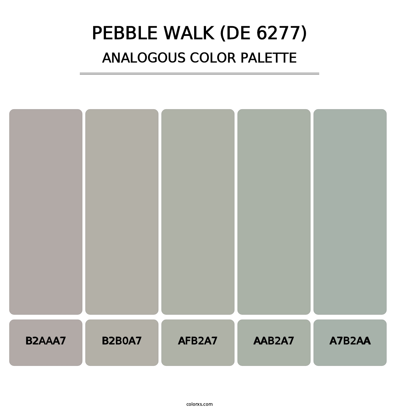 Pebble Walk (DE 6277) - Analogous Color Palette