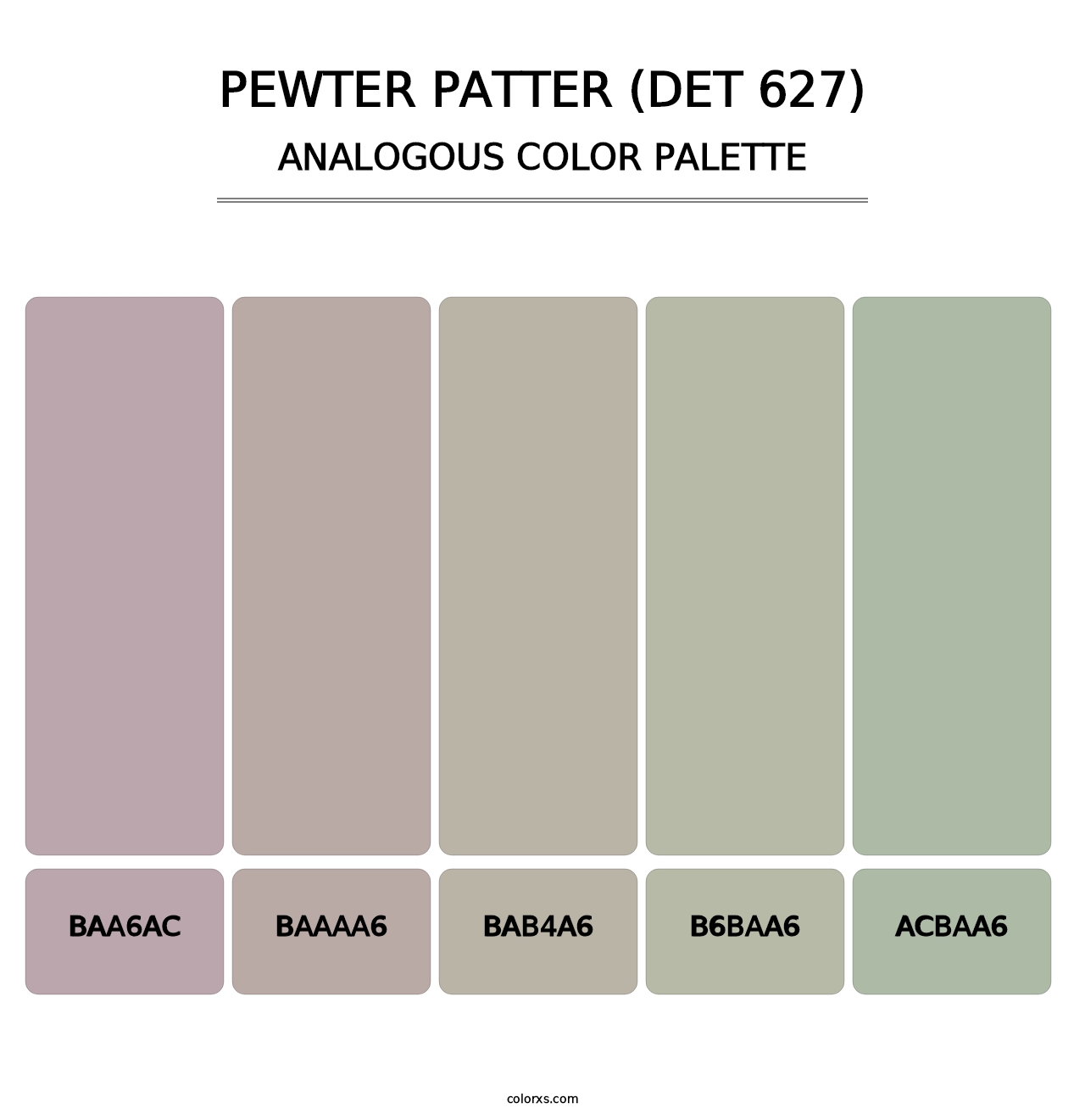 Pewter Patter (DET 627) - Analogous Color Palette