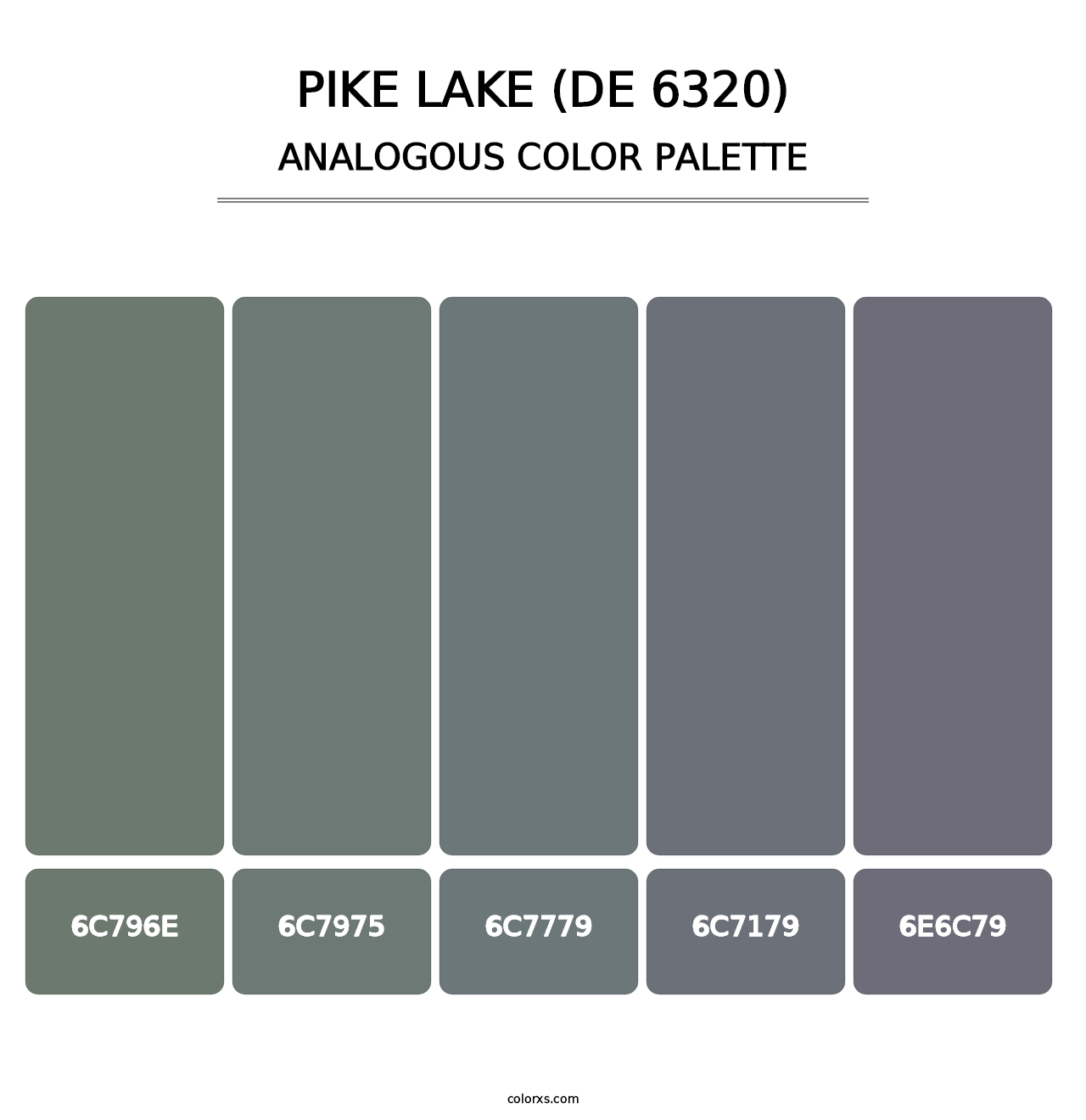 Pike Lake (DE 6320) - Analogous Color Palette