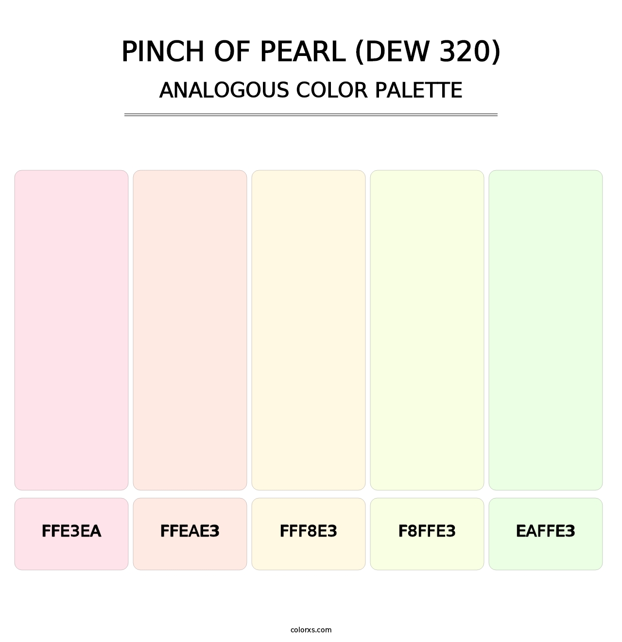 Pinch of Pearl (DEW 320) - Analogous Color Palette