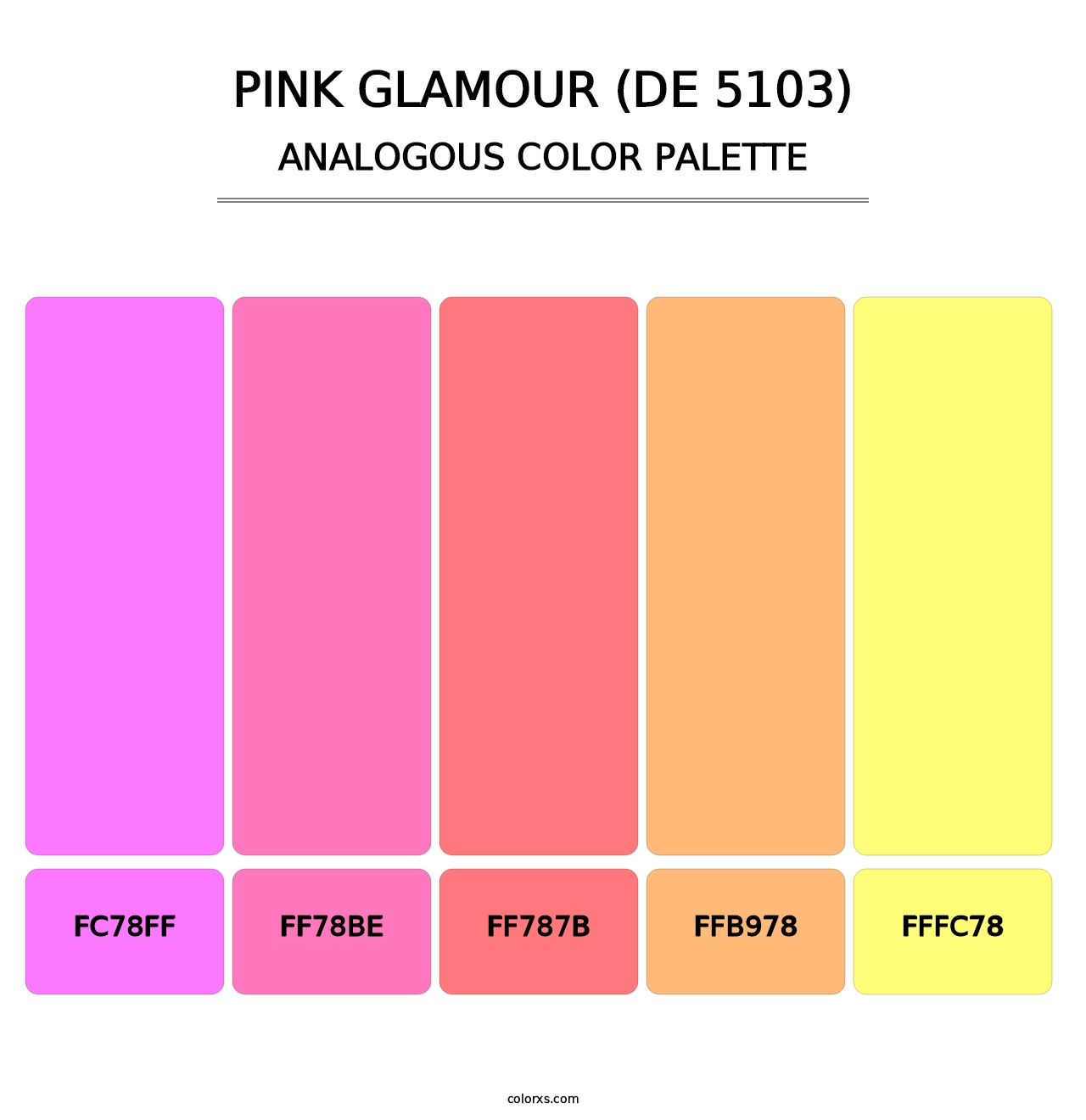 Pink Glamour (DE 5103) - Analogous Color Palette