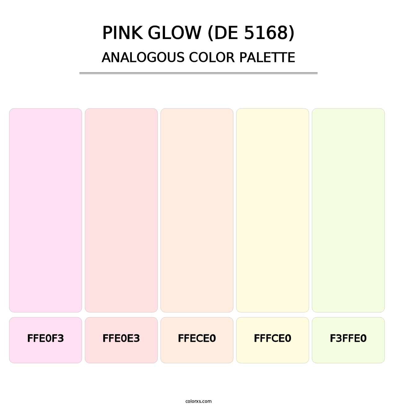 Pink Glow (DE 5168) - Analogous Color Palette