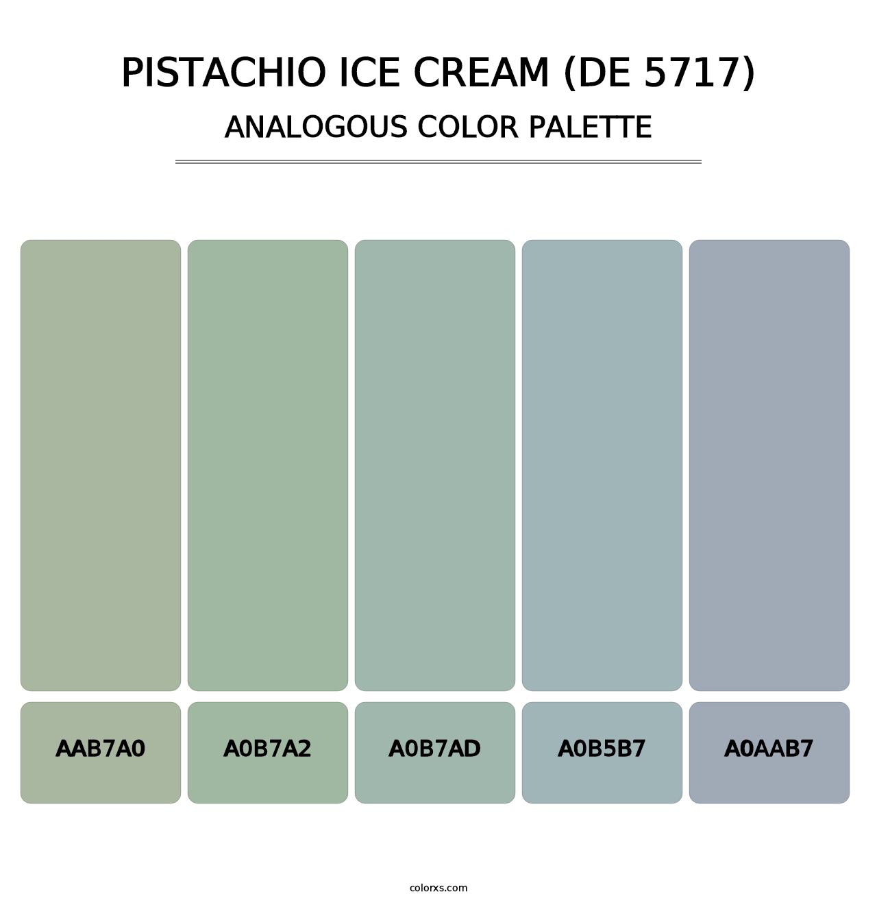 Pistachio Ice Cream (DE 5717) - Analogous Color Palette