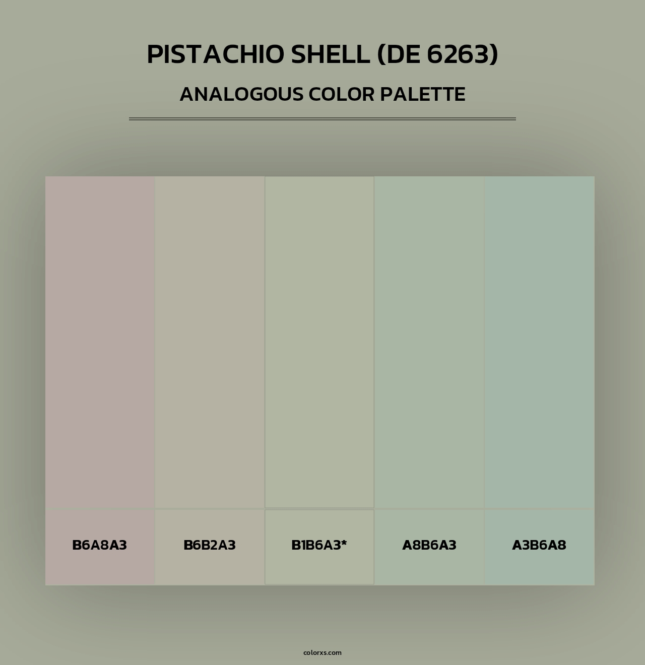 Pistachio Shell (DE 6263) - Analogous Color Palette