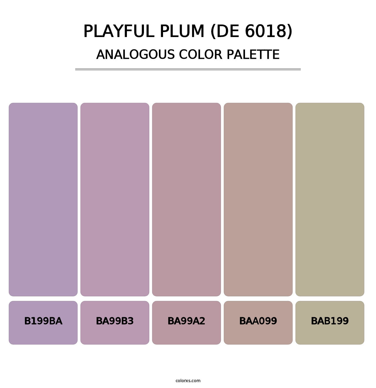 Playful Plum (DE 6018) - Analogous Color Palette