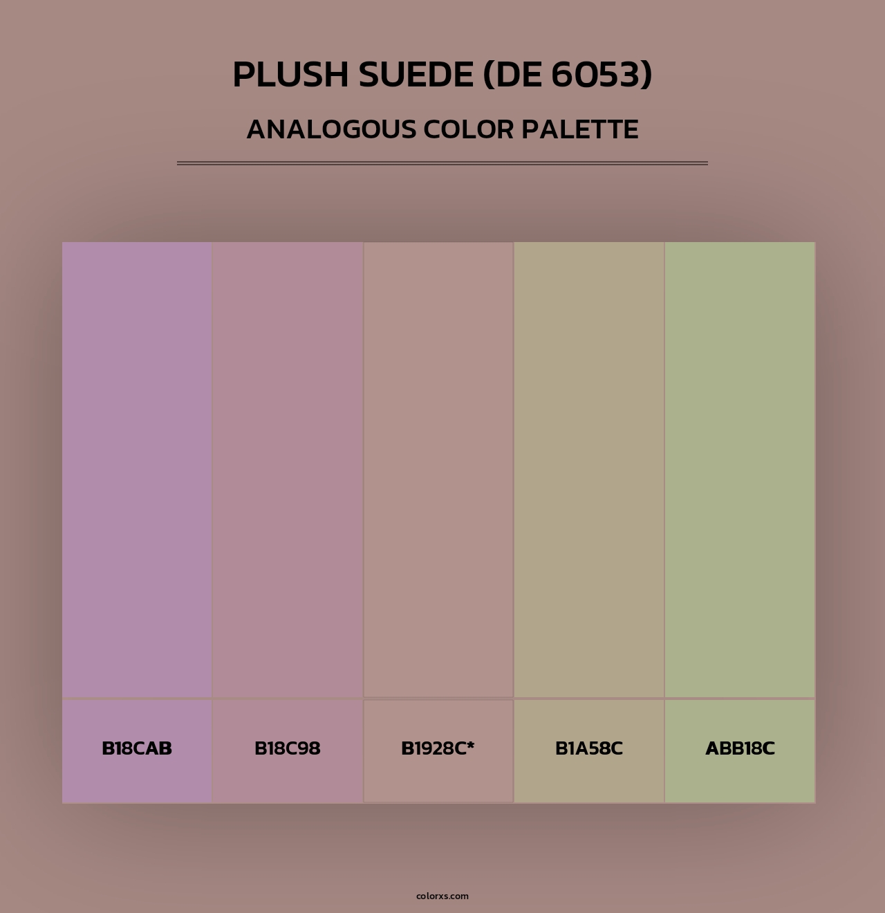 Plush Suede (DE 6053) - Analogous Color Palette