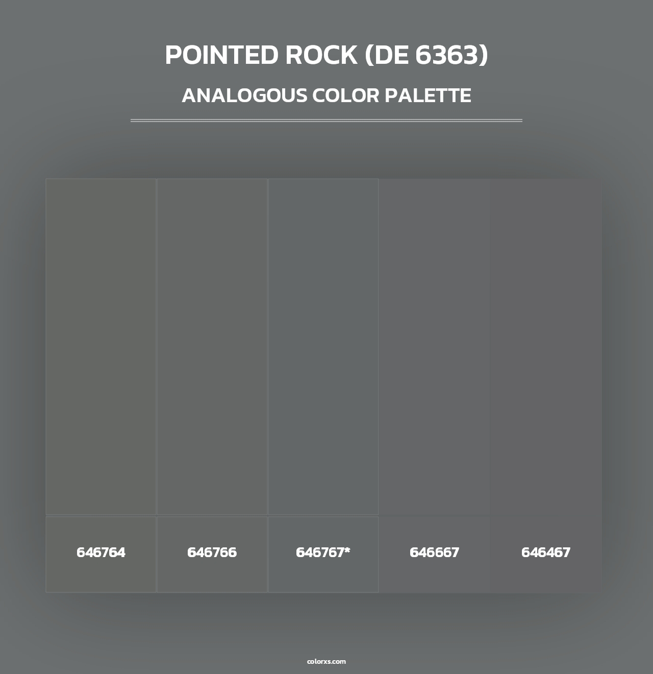 Pointed Rock (DE 6363) - Analogous Color Palette