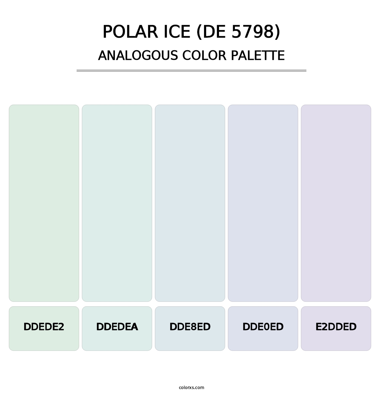 Polar Ice (DE 5798) - Analogous Color Palette