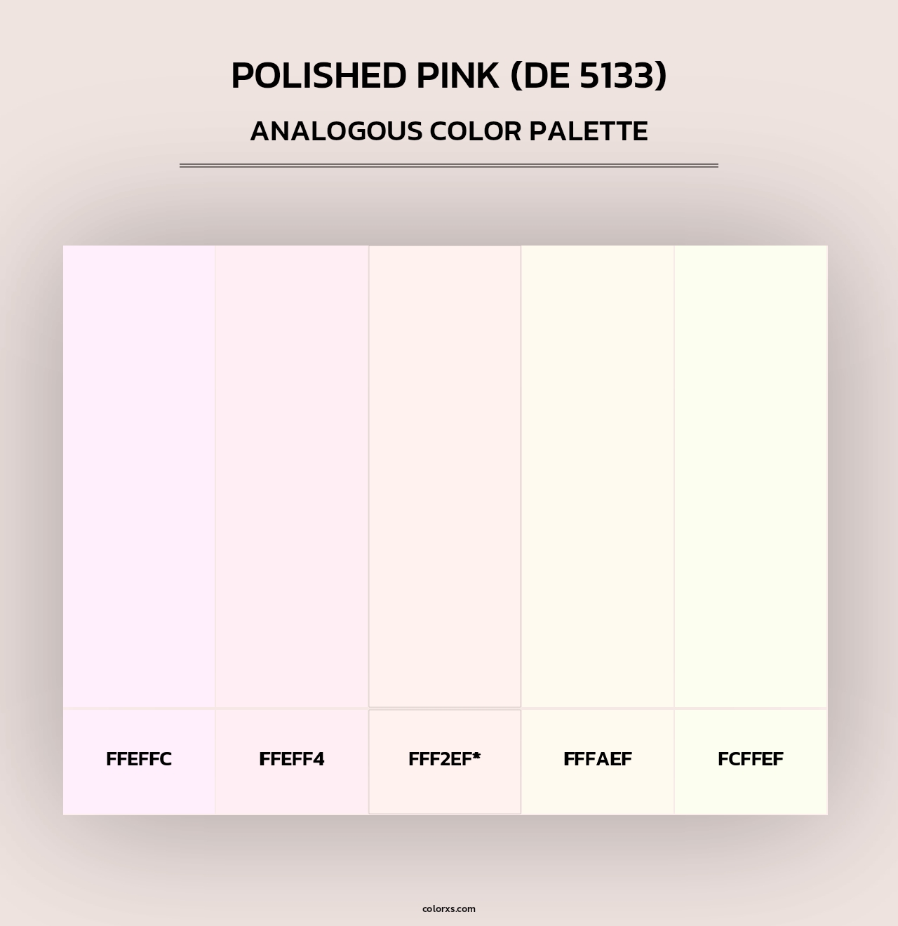 Polished Pink (DE 5133) - Analogous Color Palette