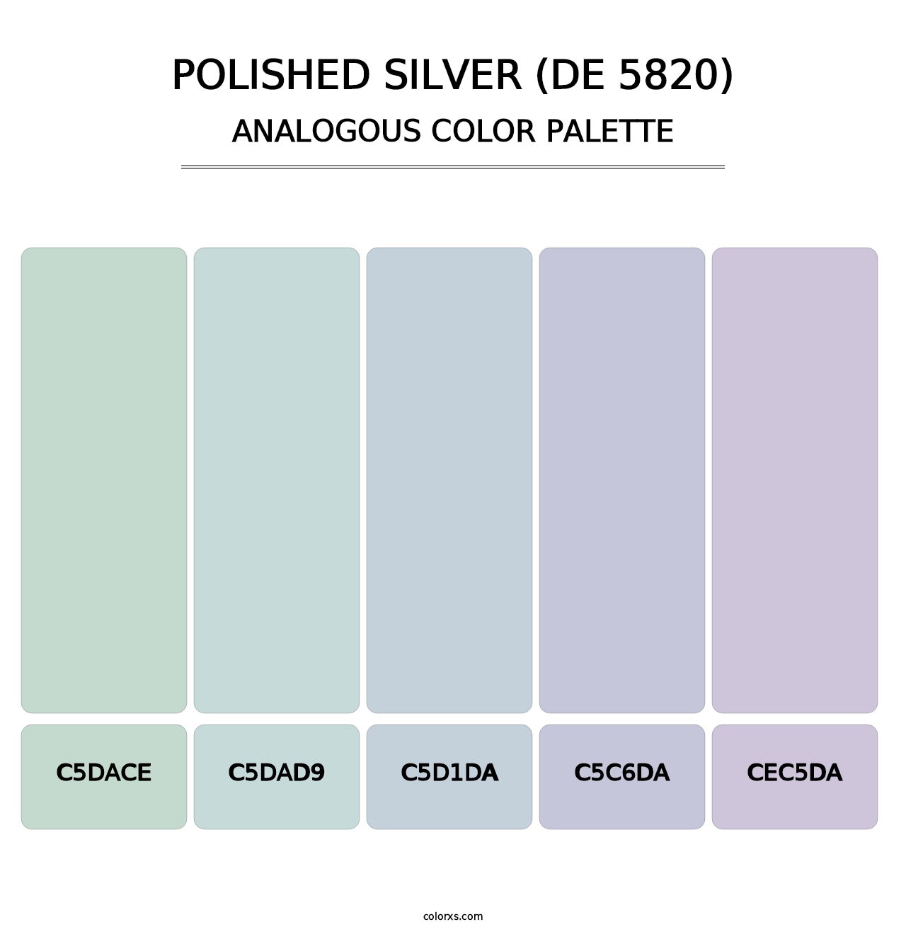 Polished Silver (DE 5820) - Analogous Color Palette