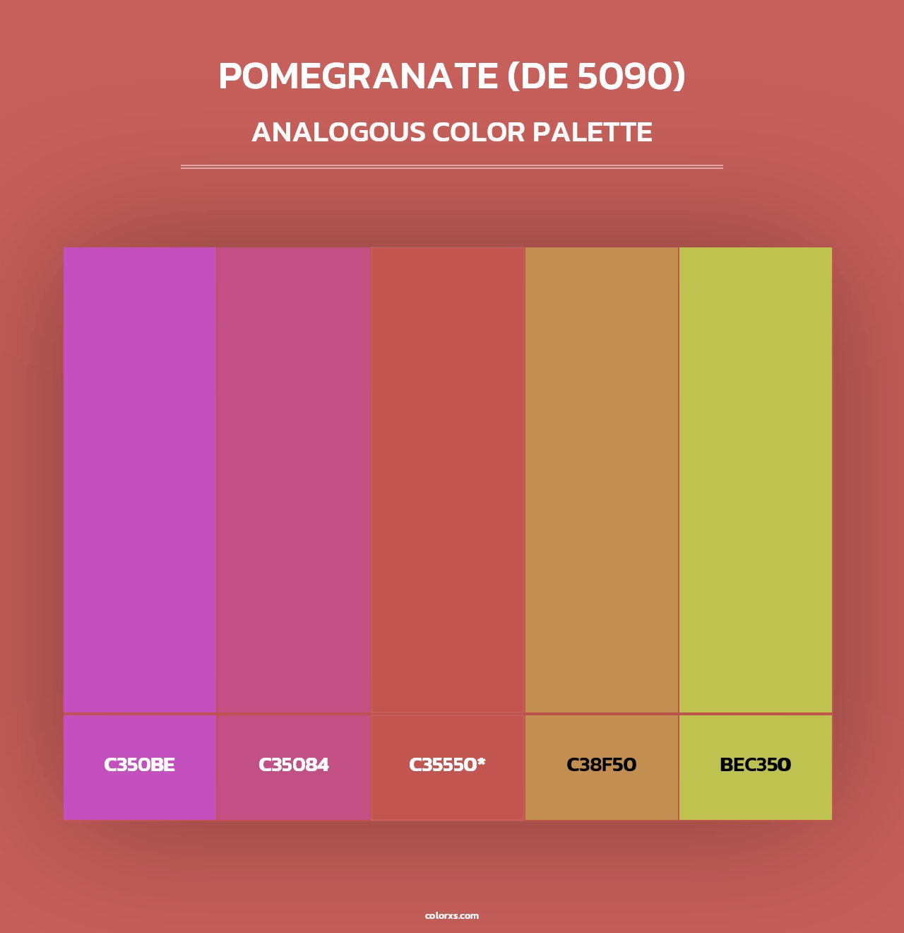 Pomegranate (DE 5090) - Analogous Color Palette