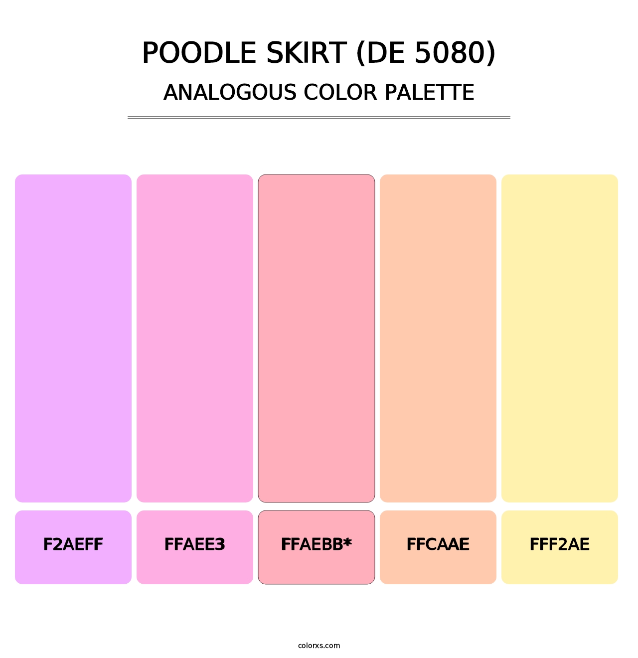 Poodle Skirt (DE 5080) - Analogous Color Palette