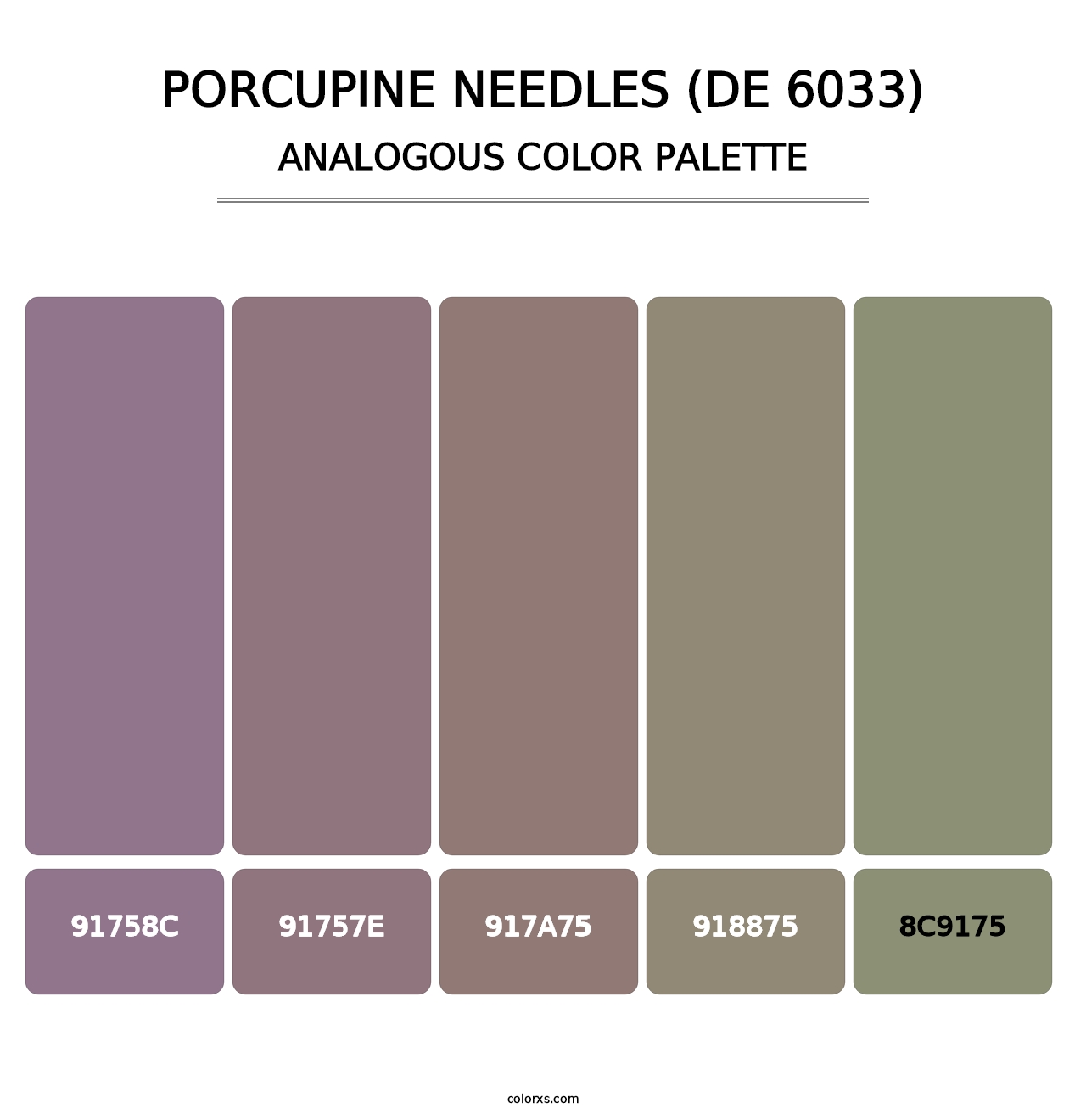 Porcupine Needles (DE 6033) - Analogous Color Palette