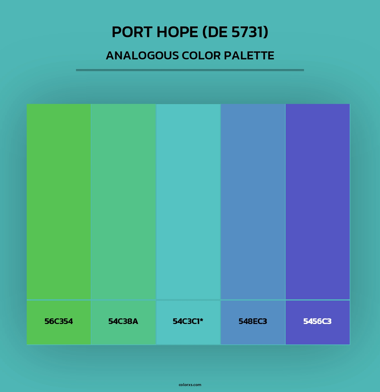 Port Hope (DE 5731) - Analogous Color Palette