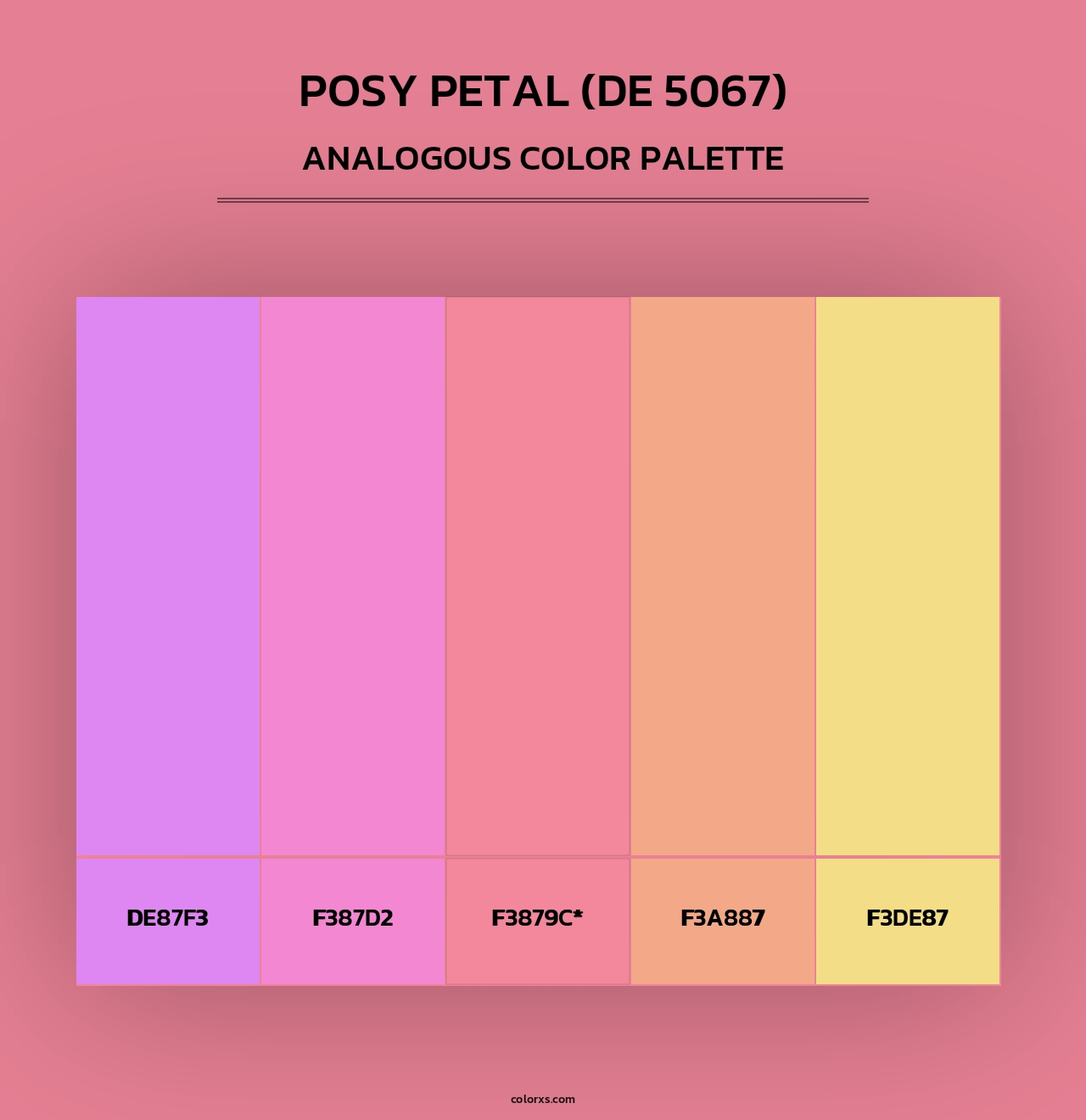 Posy Petal (DE 5067) - Analogous Color Palette