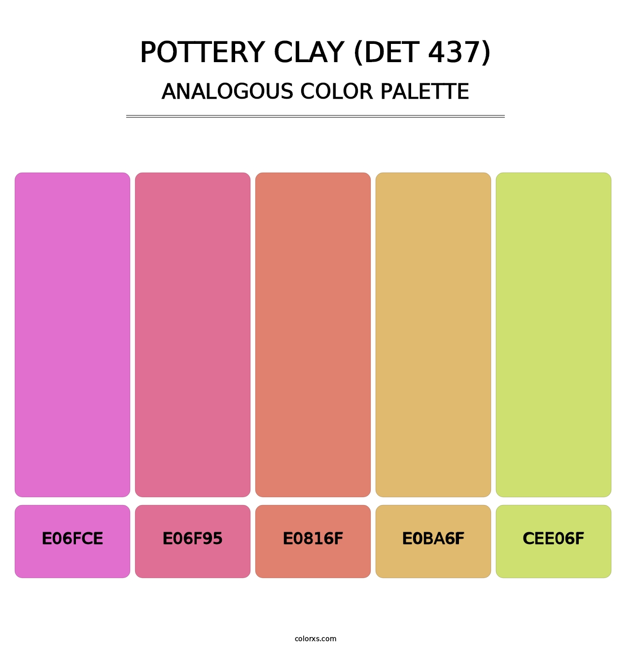Pottery Clay (DET 437) - Analogous Color Palette
