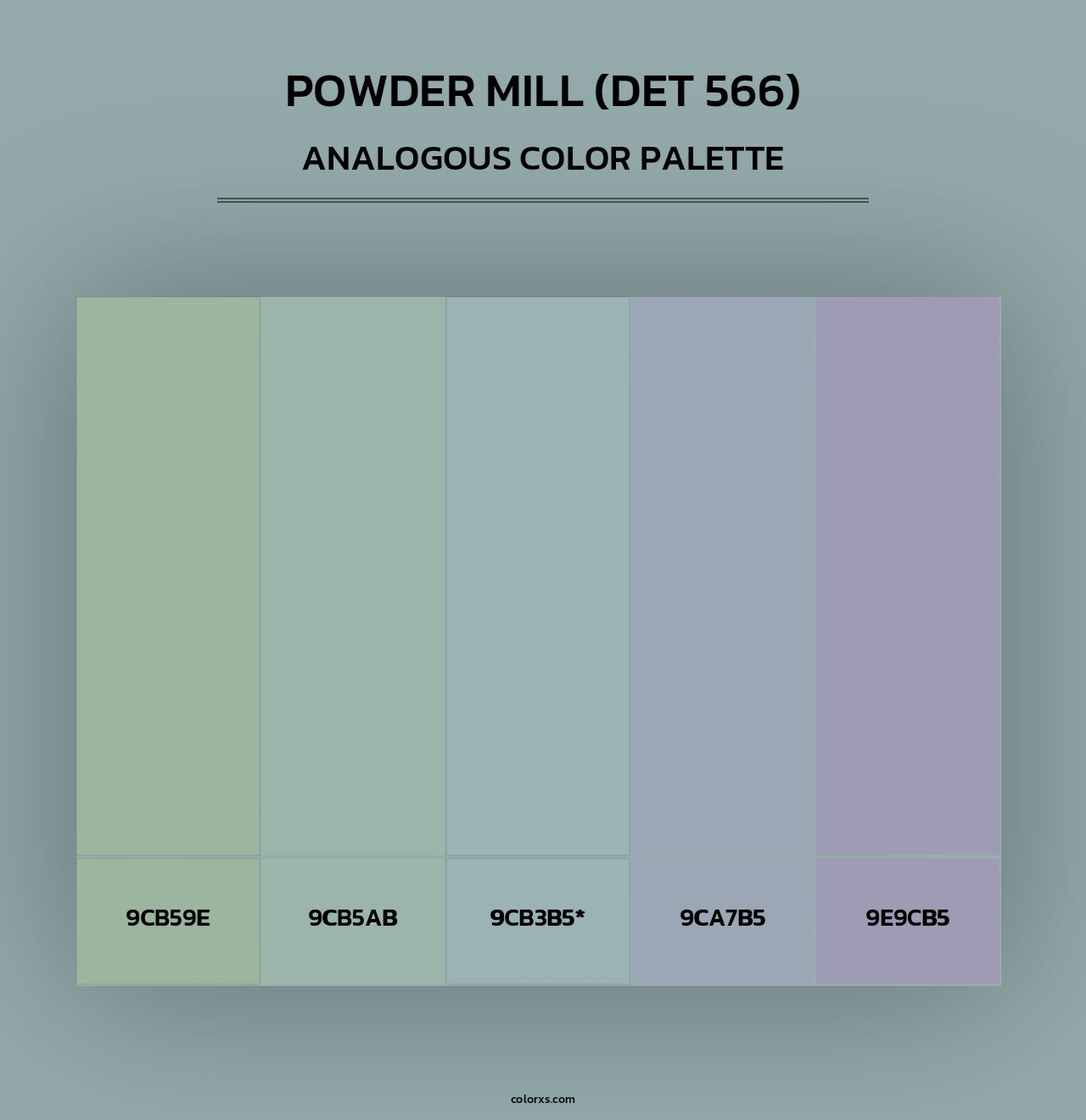 Powder Mill (DET 566) - Analogous Color Palette
