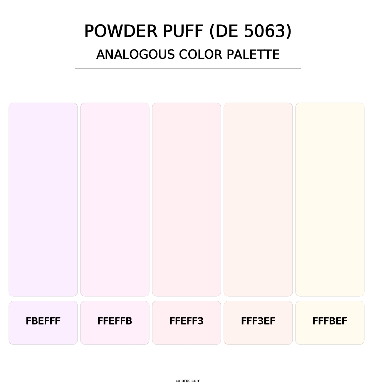 Powder Puff (DE 5063) - Analogous Color Palette