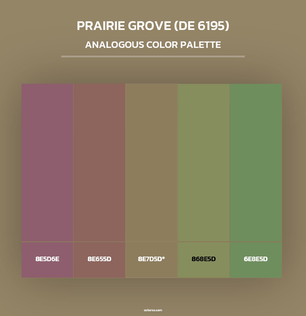 Prairie Grove (DE 6195) - Analogous Color Palette