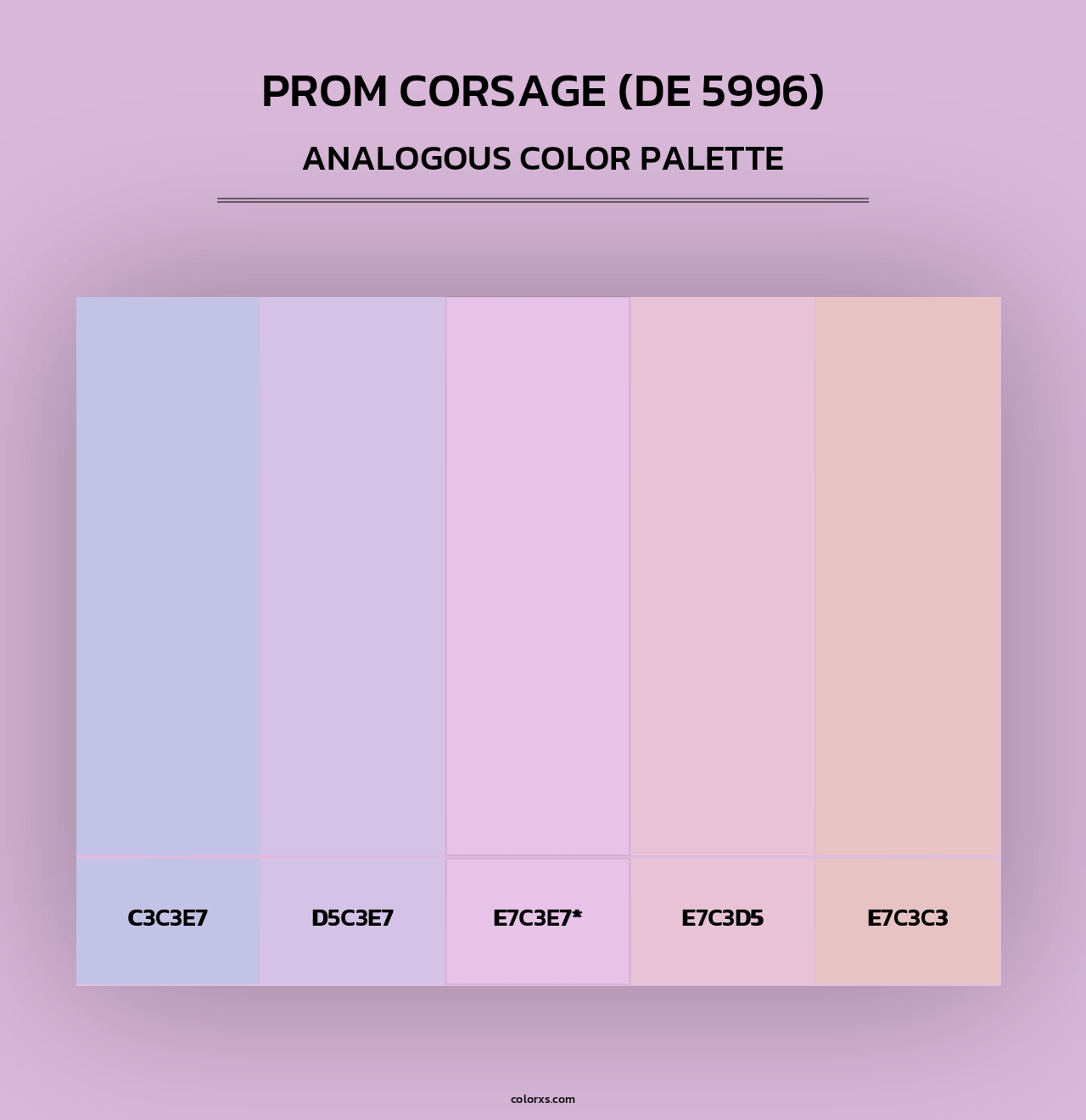 Prom Corsage (DE 5996) - Analogous Color Palette