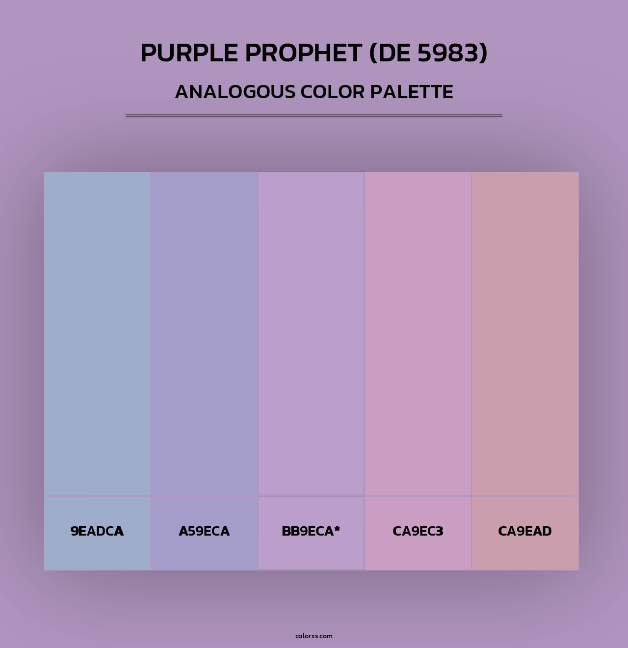Purple Prophet (DE 5983) - Analogous Color Palette
