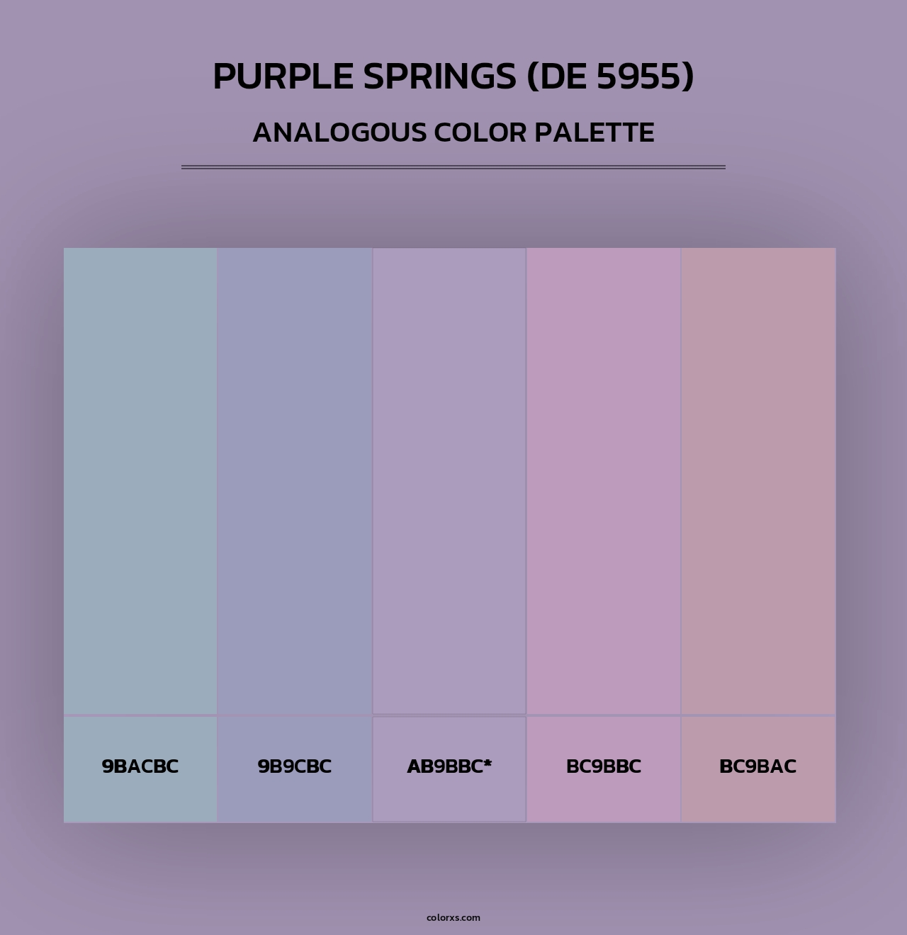 Purple Springs (DE 5955) - Analogous Color Palette