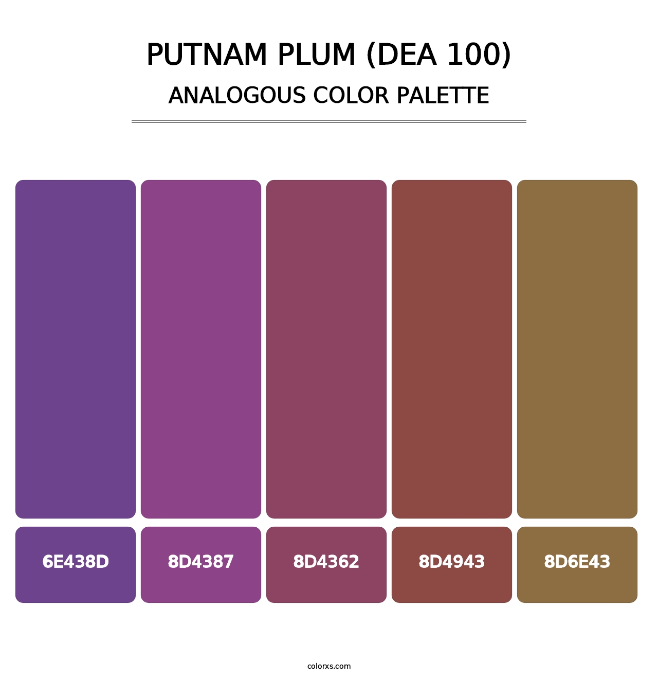 Putnam Plum (DEA 100) - Analogous Color Palette