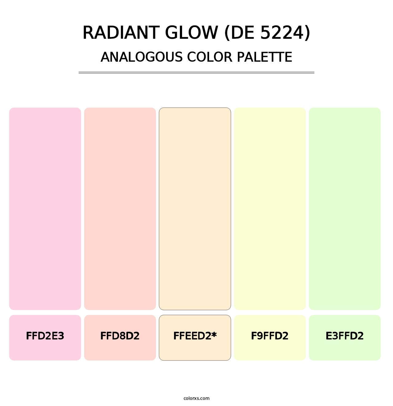 Radiant Glow (DE 5224) - Analogous Color Palette