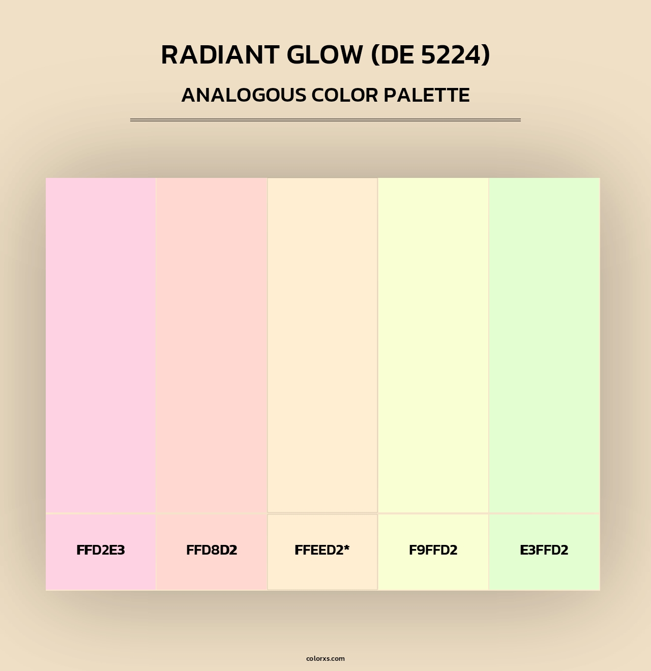 Radiant Glow (DE 5224) - Analogous Color Palette