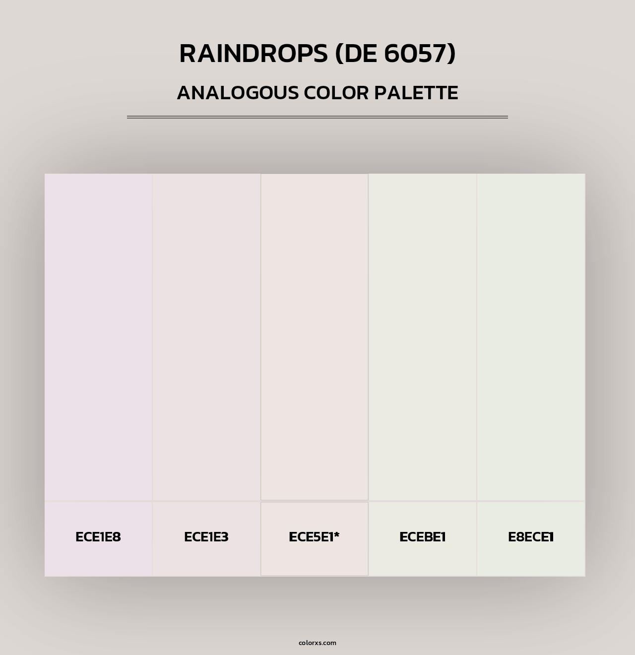 Raindrops (DE 6057) - Analogous Color Palette