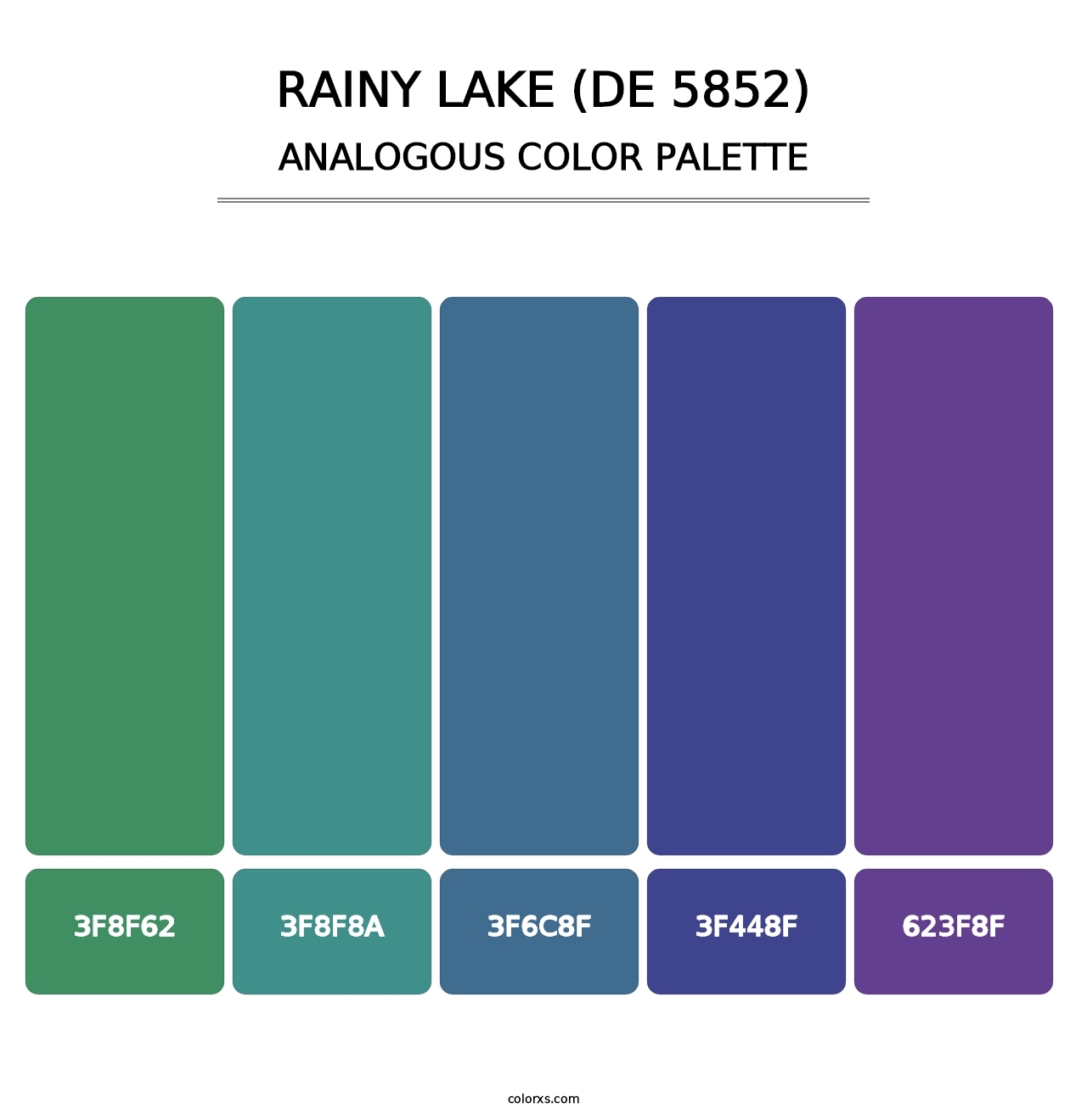 Rainy Lake (DE 5852) - Analogous Color Palette