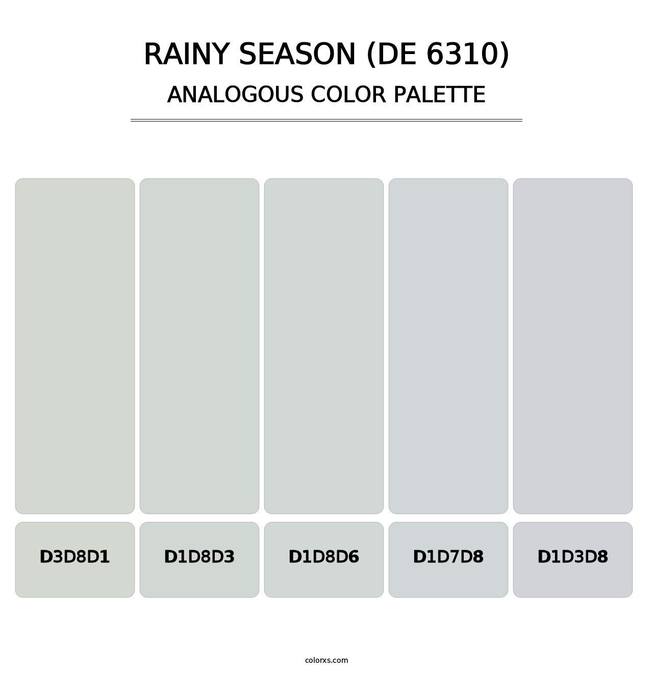 Rainy Season (DE 6310) - Analogous Color Palette