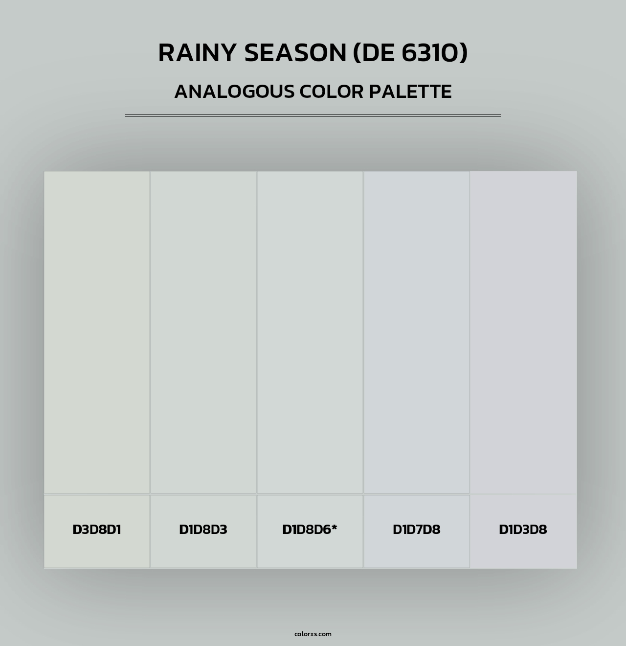 Rainy Season (DE 6310) - Analogous Color Palette