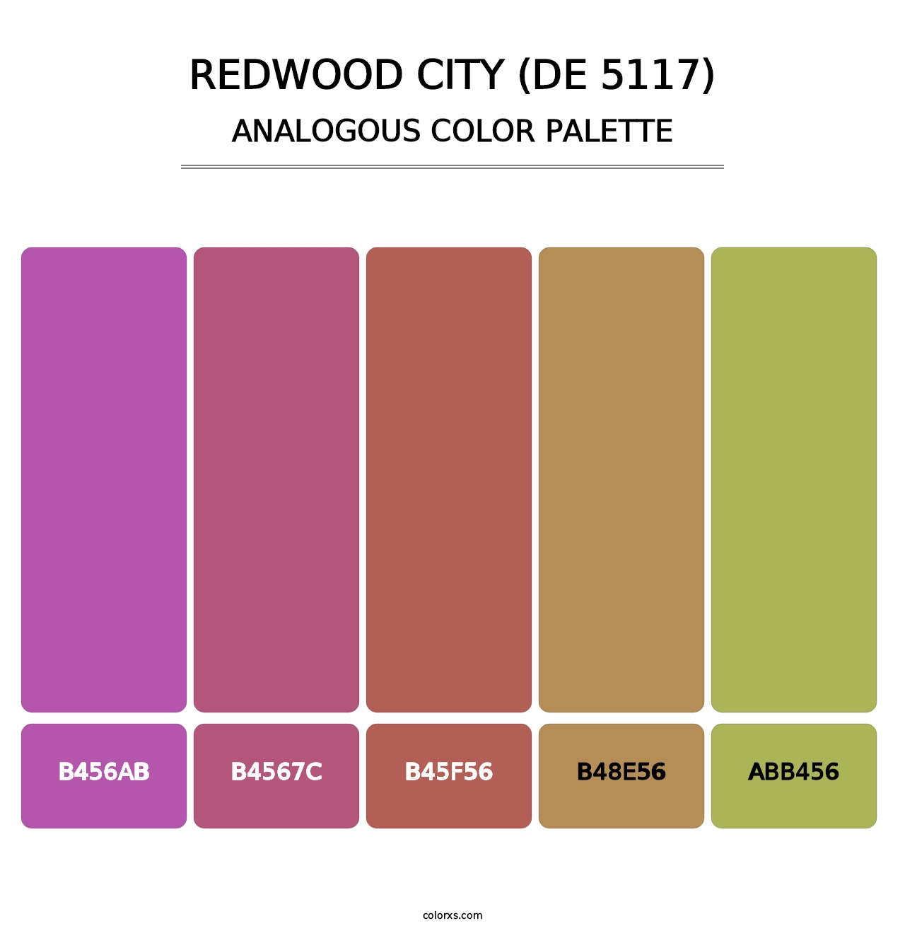 Redwood City (DE 5117) - Analogous Color Palette