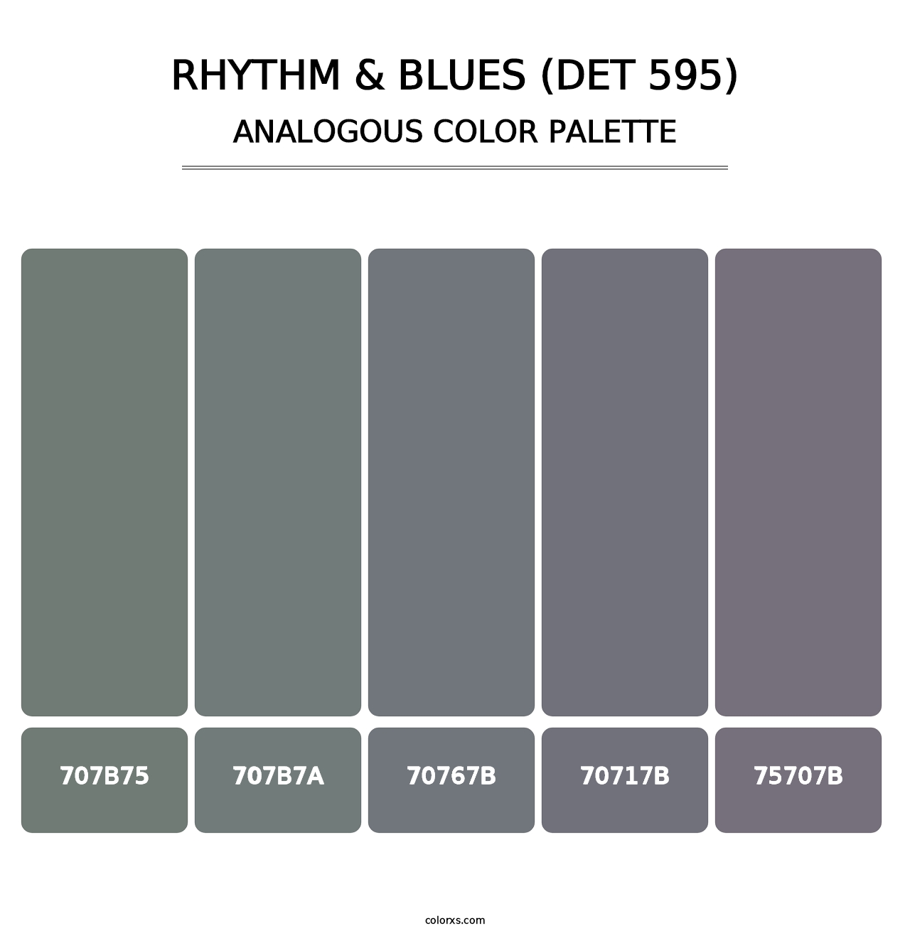 Rhythm & Blues (DET 595) - Analogous Color Palette