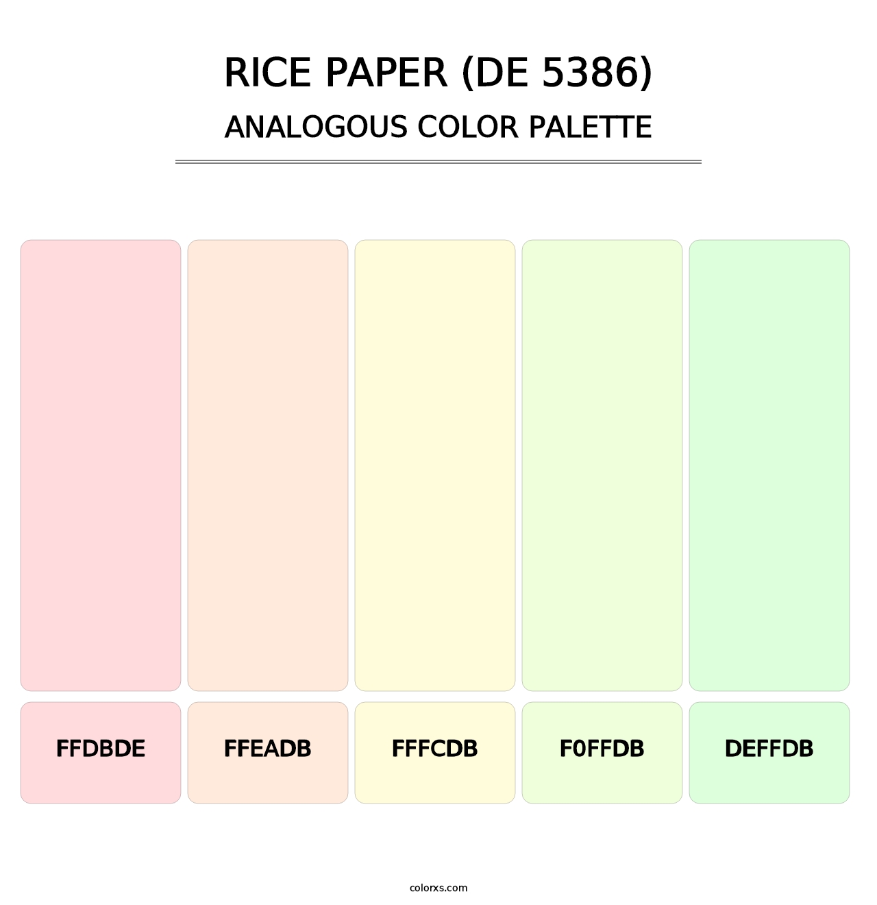Rice Paper (DE 5386) - Analogous Color Palette