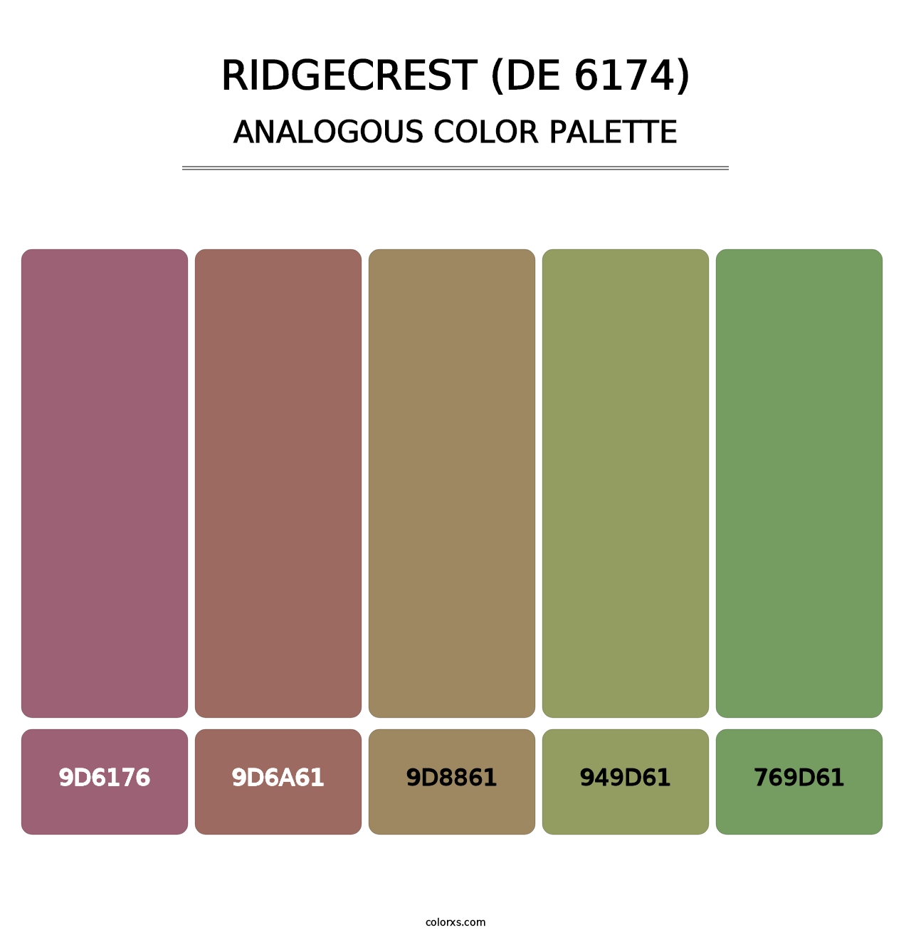 Ridgecrest (DE 6174) - Analogous Color Palette