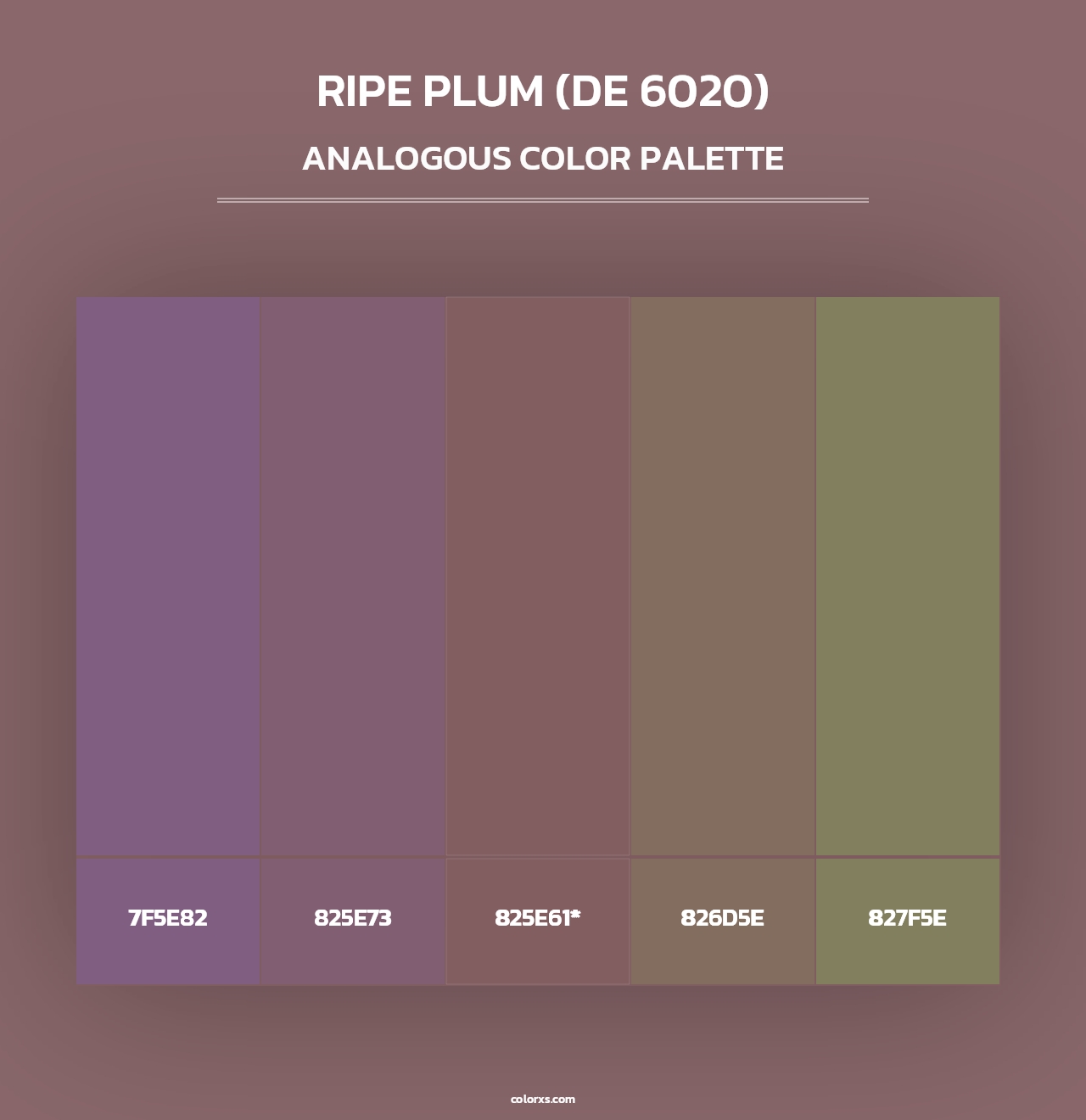 Ripe Plum (DE 6020) - Analogous Color Palette