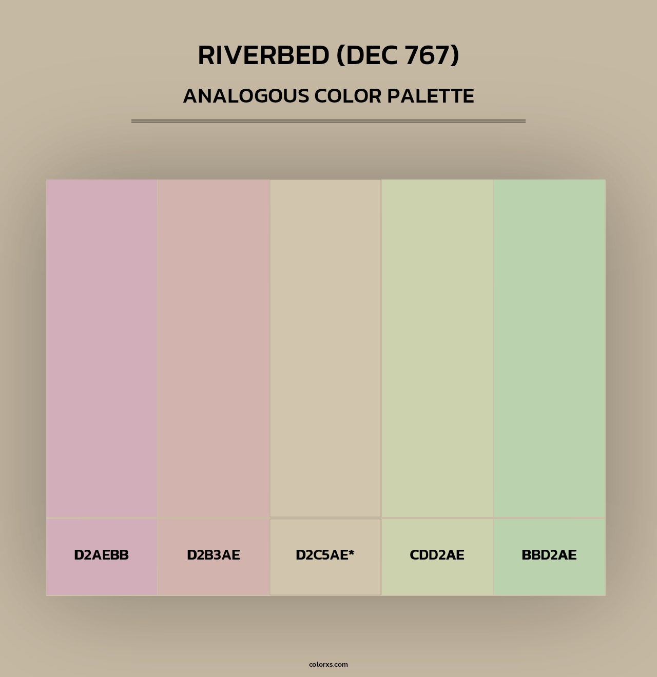 Riverbed (DEC 767) - Analogous Color Palette