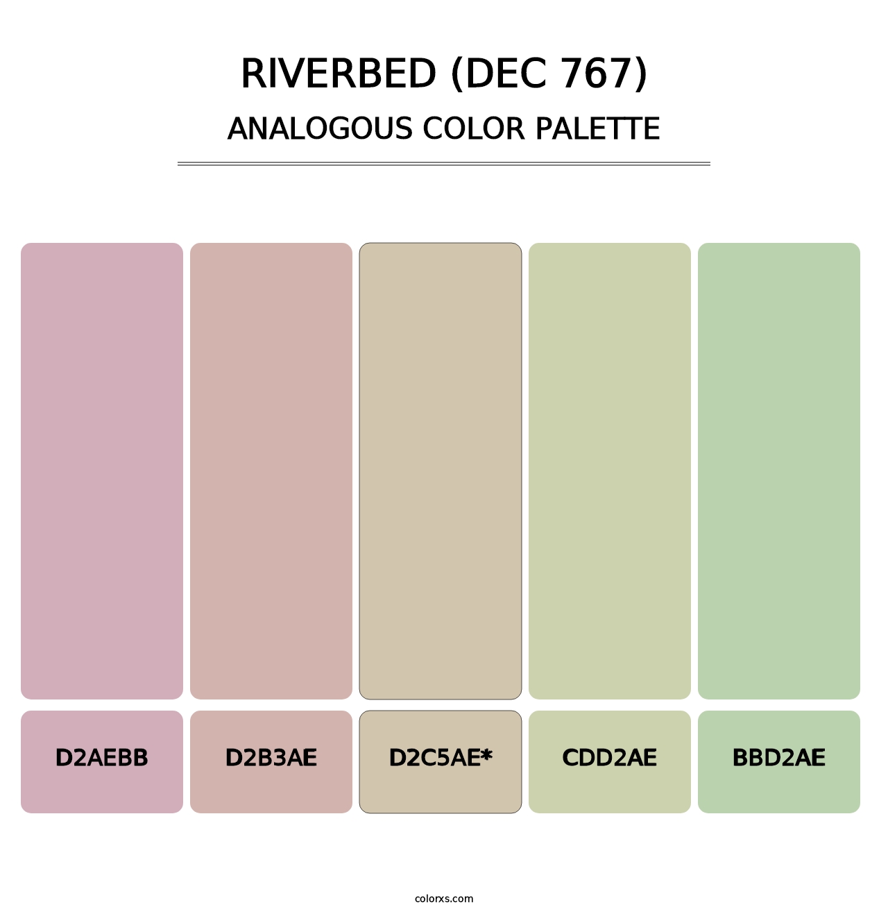 Riverbed (DEC 767) - Analogous Color Palette