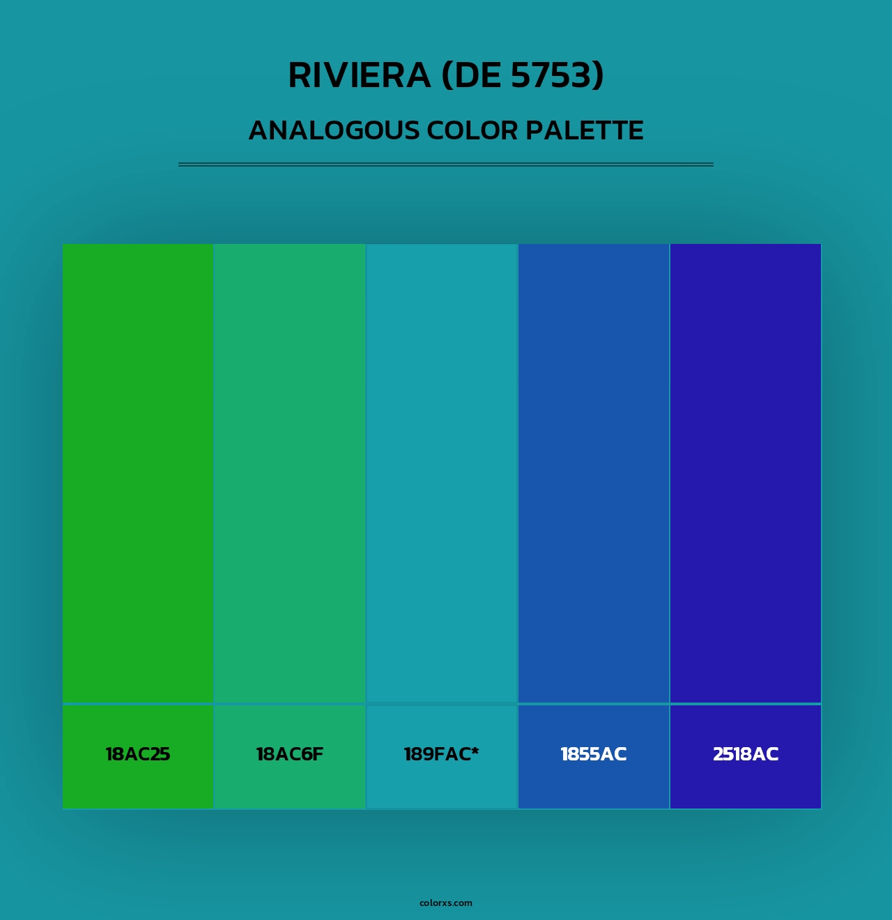 Riviera (DE 5753) - Analogous Color Palette