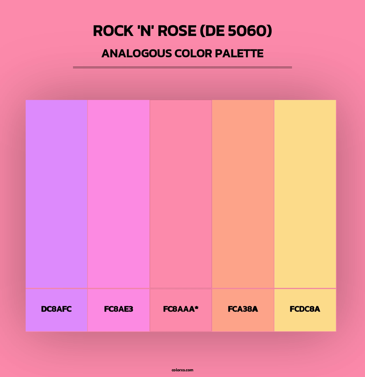 Rock 'n' Rose (DE 5060) - Analogous Color Palette