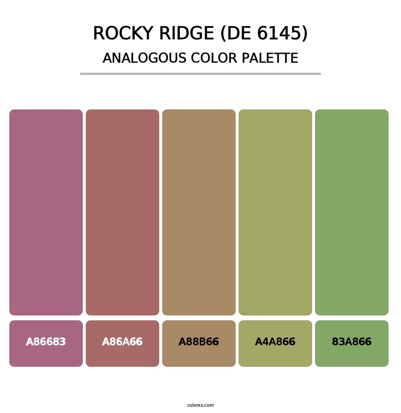 Rocky Ridge (DE 6145) - Analogous Color Palette