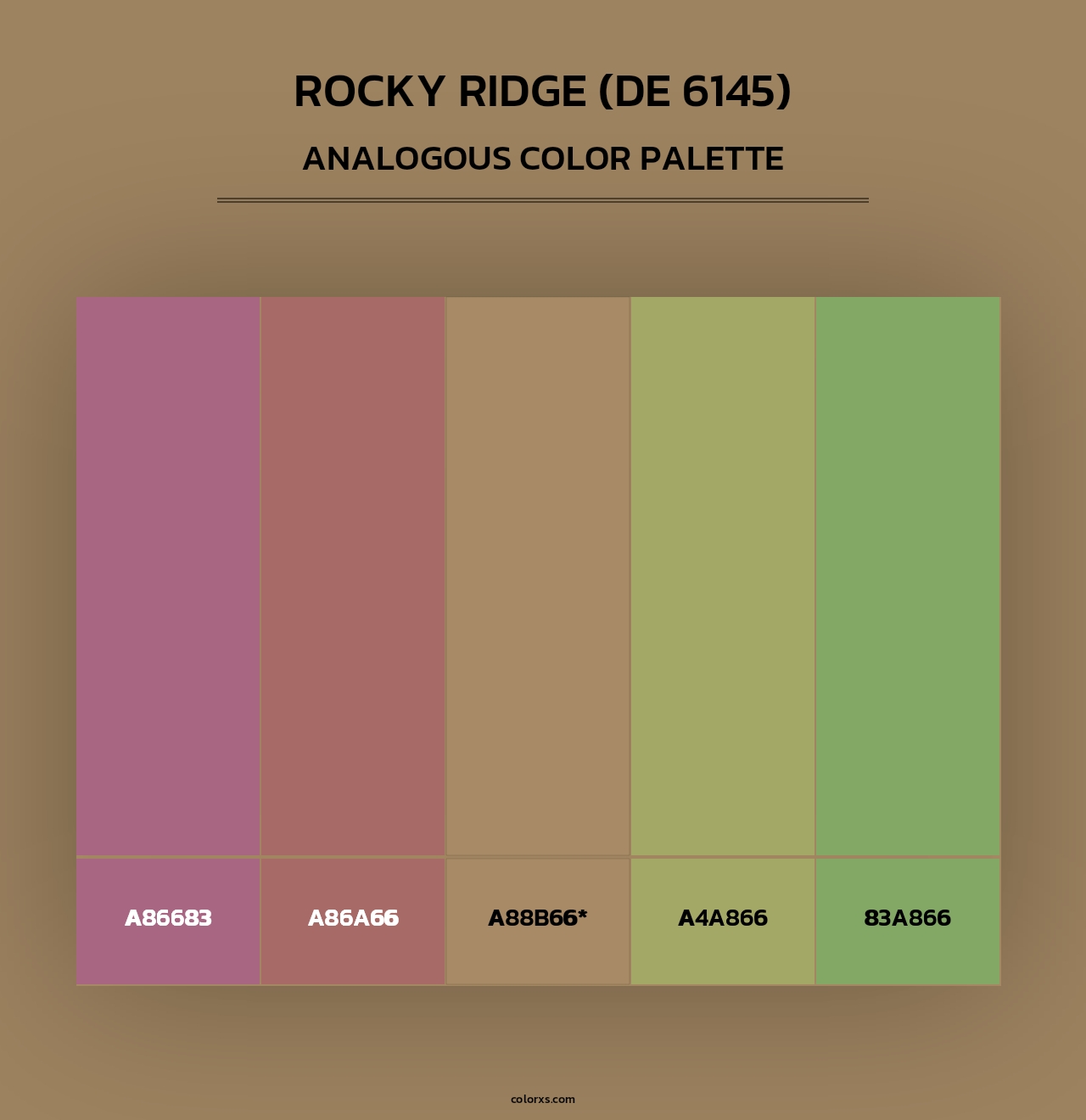 Rocky Ridge (DE 6145) - Analogous Color Palette