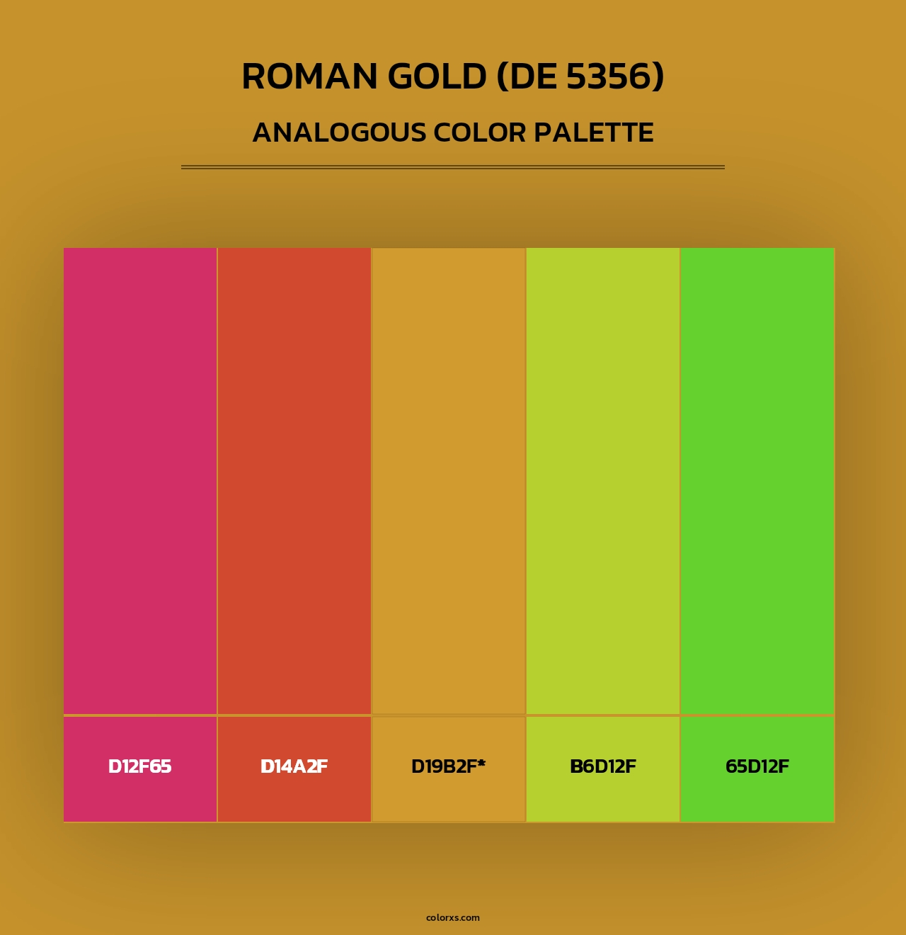 Roman Gold (DE 5356) - Analogous Color Palette